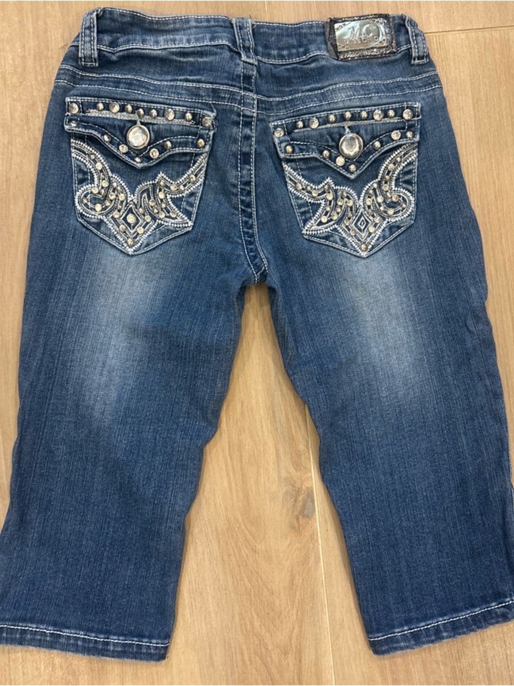Studded Embellished Dark Blue Women’s Jeans